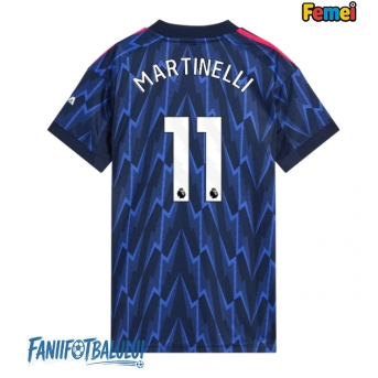Arsenal Gabriel Martinelli #11 Tricou Fotbal Replică 2025-26 Femei Deplasare